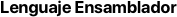 Lenguaje Ensamblador